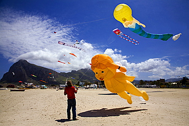 Kites festival, Trapani, Sicily, Italy, Europe