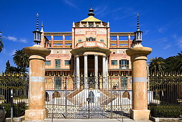 Palazzina Cinese favßade, Palermo, Sicily, Italy, Europe