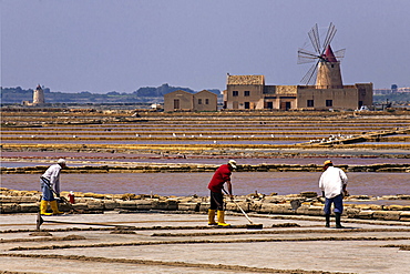 Ettore Infersa Saltworks, Trapani, Sicily, Italy, Europe