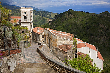 Cityscape, Savoca village, Sicily, Italy, Europe