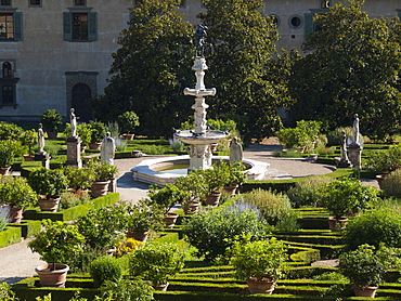 The garden of Villa Medicea di Castello, Sesto Fiorentino, Florence, Tuscany, Italy, Europe