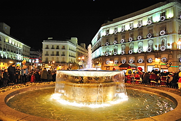 Christmas inPuerta del Sol, Madrid, Spain, Europe