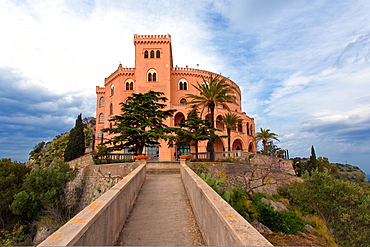 Castello Utveggio castle, 1928, Monte Pellegrino, Palermo, Sicily, Italy, Europe