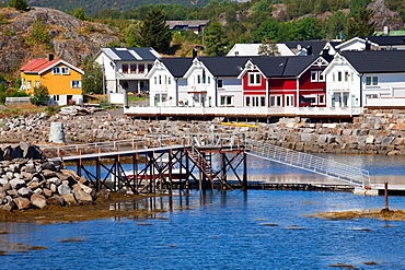 Lofoten, Kabelvag, houses, Norway, Europe