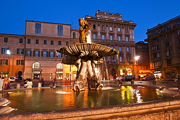 Triton Fountain, Rome, Lazio, Italy, Europe