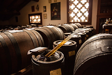 Traditional acetaia where it is aged balsamic vinegar of Modena, IGP, ABM, Magreta, Emilia Romagna, Italy, Europe