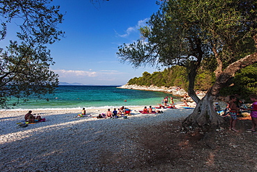 Emblisi beach, Fiscardo, Kefalonia, Ionian Islands, Greece