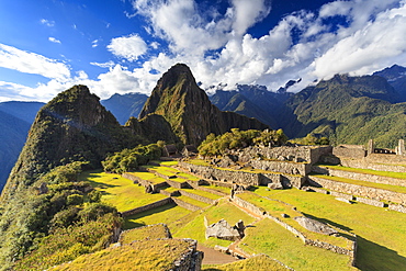 Iconic archeological site of Machu Picchu in the Cusco Region, Urubamba Province, Machupicchu District, Peru, South America