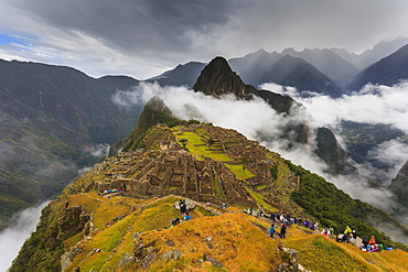 Iconic archeological site of Machu Picchu in the Cusco Region, Urubamba Province, Machupicchu District, Peru, South America