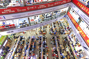 Interior of the HQ Mart one of the biggest mall selling electronic devices in Shenzhen, China