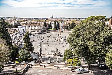 Piazza del Popolo, Pincio, Obelisk, Rome, Lazio, Italy, Europa