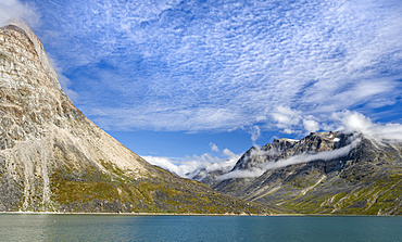 Landscape in the  Unartoq Fjord  in southern greenland. America, North America, Greenland, Denmark