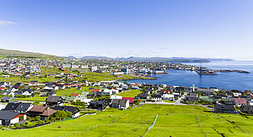 Torshavn (Thorshavn) the capital of the Faroe Islands on the island of Streymoy in the North Atlantic, Denmark, Northern Europe