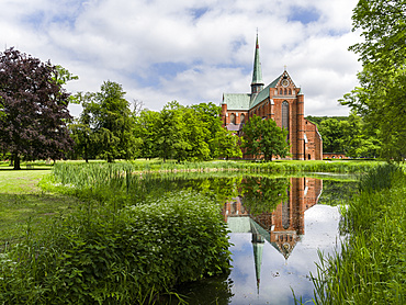 The minster in Bad Doberan near Rostock. A masterpiece build in north german brick high gothic style.  Europe,Germany, Rostock