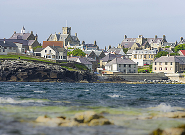 Lerwick, the capital of the Shetland Islands in the far north of Scotland.  View over Brei Wick. Europe, northern europe, great britain, scotland, Shetland Islands, June