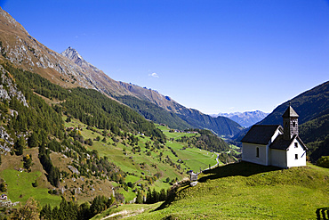 The  valley Virgental, Tyrol, seen from village Hinterbichl Europe, central europe, austria, East Tyrol