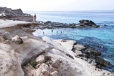 Calò d'es Morts beach, Landscape, Balearic Islands, Formentera, Spain