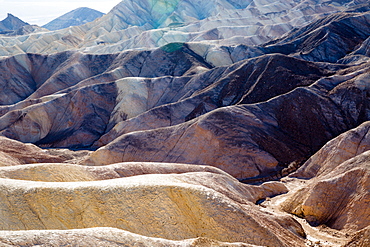 USA, California, Death Valley is a desert valley located in Eastern California. It is the lowest, driest, and hottest area in North America. Zabriskie Point.