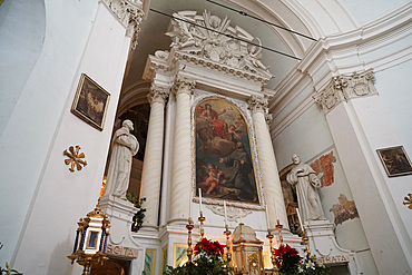 Chiesa di San Francesco church, built at the end of the thirteenth century (1275), it stands on the highest place in the city (225 m above sea level), where it was certainly a Roman temple, Bevagna, Umbria, Italy, Europe