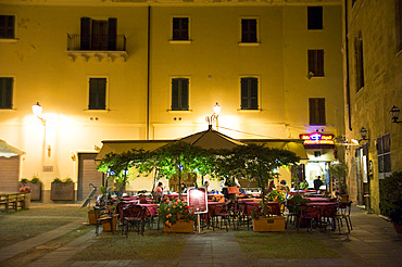 Restaurant Pizzeria Bella Napoli, Piazza Civica, Alghero, Sardinia, Italy, Europe