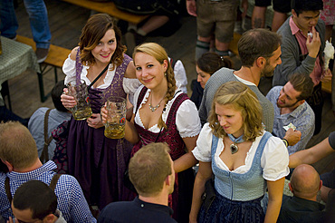 Oktoberfest, traditional german beer festival, Munich, Baviera, Germany, Europe