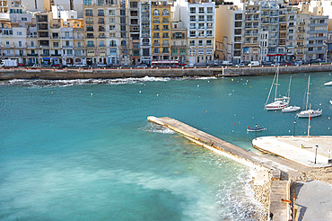 St. Julian (San Giljan) Bay, Malta Island, Mediterranean Sea, Europe