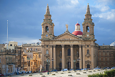 San Publio Church, Floriana, Malta Island, Mediterranean Sea, Europe