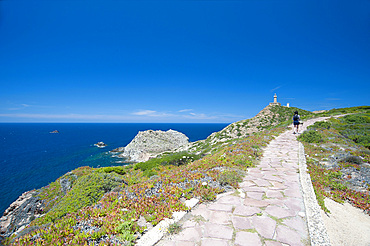 Capo Sandalo, Lighthouse, Carloforte, Island of San Pietro, Sardinia, Italy, Europe