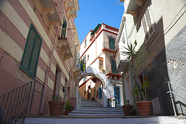 Via Solferino, Carloforte, Island of San Pietro, Sardinia, Italy, Europe