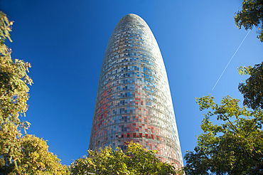 Agbar Tower, Barcelona, Catalonia, Spain, Europe