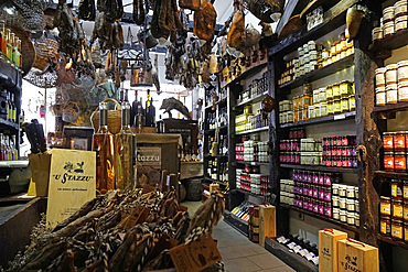 U Stazzu, traditional delicatessen shop, 1 Rue Bonaparte, U Bucugnesa, Ajaccio, Corsica, France, Europe