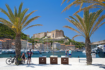 Harbour and Citadel, Bonifacio, South Corse, France, Europe