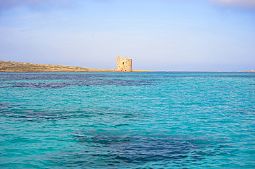 La Pelosa Tower, Stintino, North Sardinia, Italy, Europe