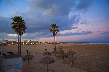 Malvarrosa beach, Valencia, Spain, Europe