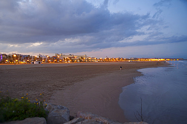 Malvarrosa beach, Valencia, Spain, Europe