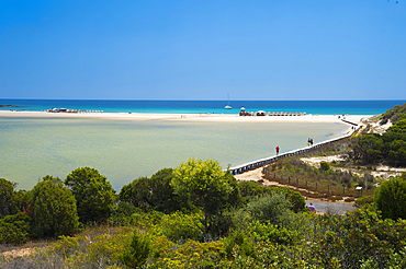 Lagoon, Su Giudeu, Cape Spartivento, Chia, Domus de Maria, Sardinia, Italy, Europe