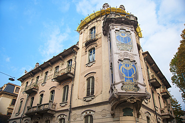 Casa Fenoglio palace, La Fleur, Liberty Palace, Corso Francia, historic city center, Turin, Piedmont, Italy, Europe