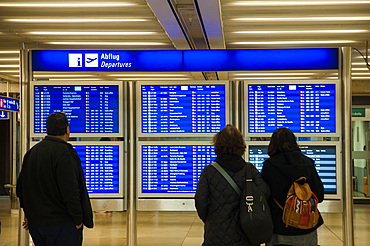 Frankfurt Airport, Flughafen Frankfurt am Main, Frankfurt am Mein, Frankfurter skyline, Hesse, Germany, Europe