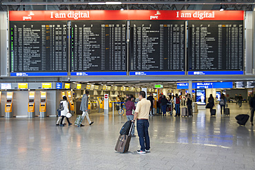 Frankfurt Airport, Flughafen Frankfurt am Main, Frankfurt am Mein, Frankfurter skyline, Hesse, Germany, Europe