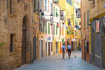 Via Ferret street, Alghero, Sardinia, Italy, Europe