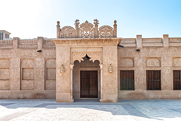 Ancient constructions in Old Dubai Quarter.