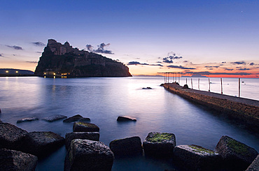 Aragonese castle, Ischia island, Campania, Italy, Europe