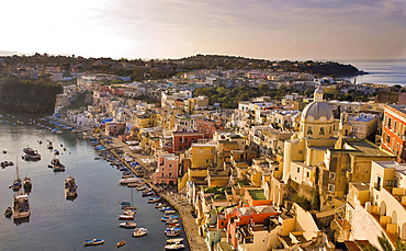 La Corricella, Procida island, Naples, Campania, Italy, Europe.