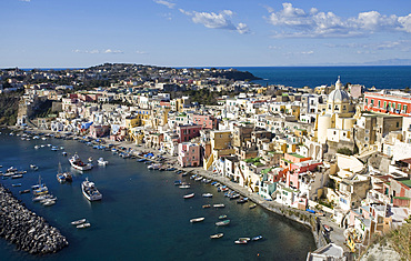 La Corricella, Procida island, Naples, Campania, Italy, Europe