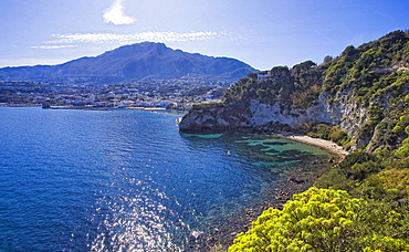 Monache beach, Lacco Ameno, Ischia, Campania, Italy, Europe