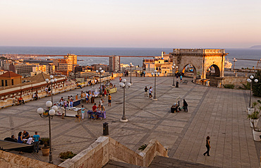 Bastione St.remy, Cagliari, Sardinia, Italy, Europe.