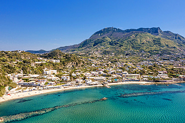 Aerial view, Forio d'Ischia, Ischia island, Campania, Italy, Europe