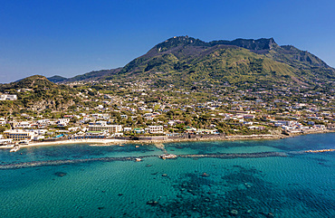 Aerial view, Forio d'Ischia, Ischia island, Campania, Italy, Europe