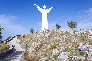 Statua del Cristo Redentore, Christ the Redeemer statue, Mount San Biagio, Maratea, Basilicata, Italy, Europe