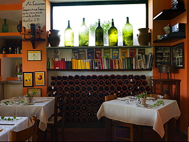 Interiors, Il Giardino Di Epicuro restaurant, the epicurean garden, Maratea, Basilicata, Italy, Europe